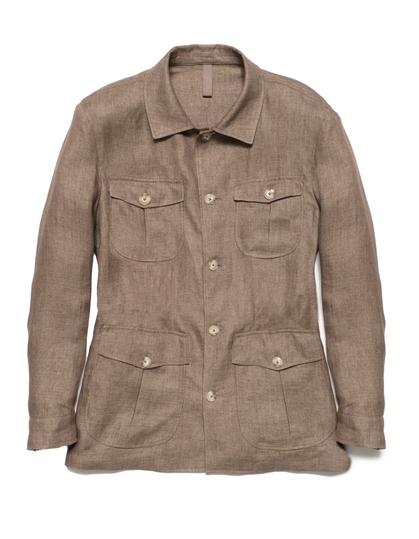 Linen Stripe Safari Jacket