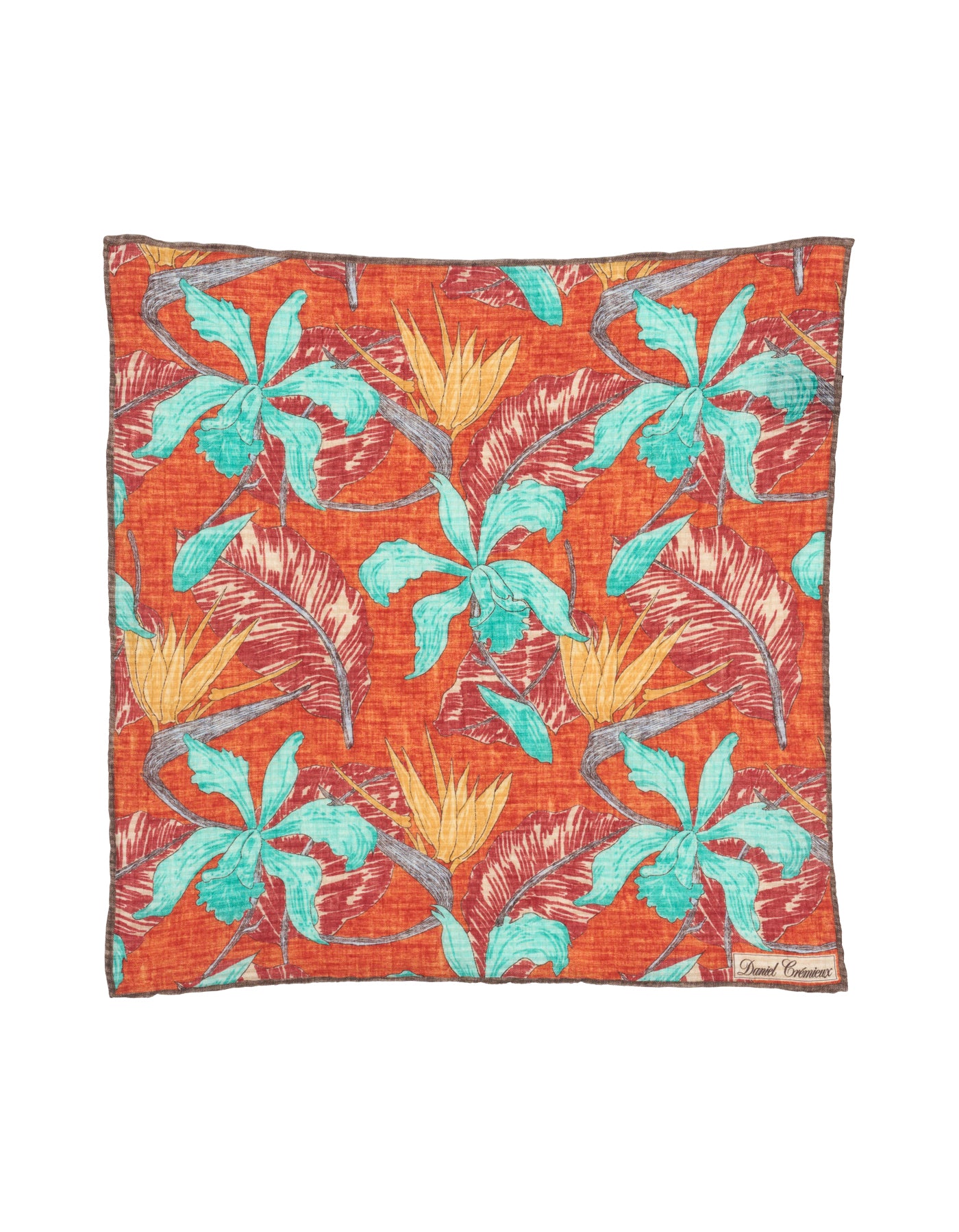 Luxury Seersucker Hand-Rolled Pocket Square