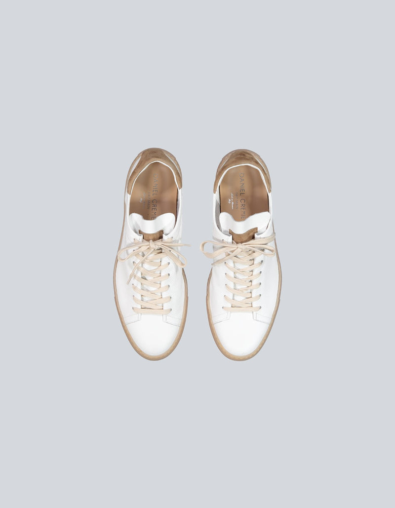 HANDMADE DEER LEATHER AND SUEDE SNEAKERS