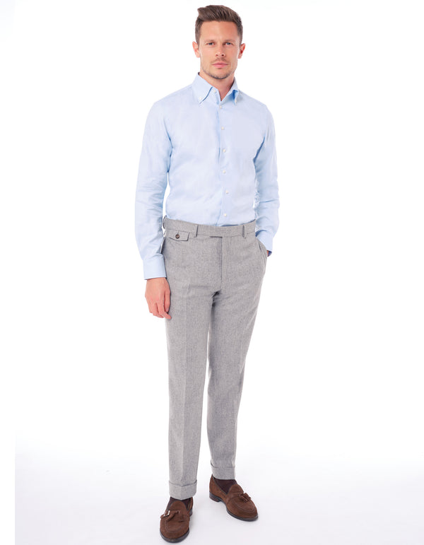 ORGANIC COTTON SOLID ONE PIECE BUTTON DOWN COLLAR SHIRT