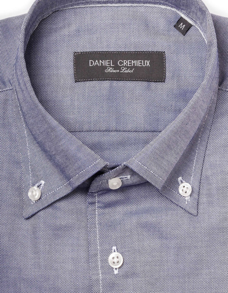 DOM PINPOINT OXFORD ONE-PIECE-BUTTON DOWN COLLAR