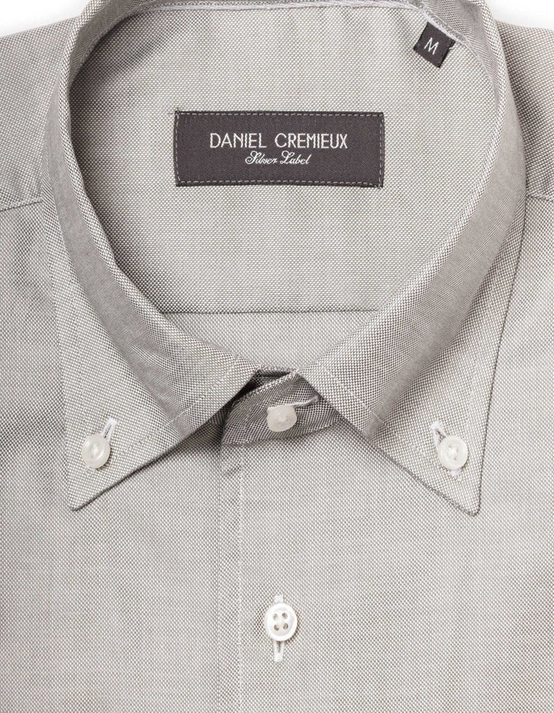 DOM PINPOINT OXFORD ONE-PIECE-BUTTON DOWN COLLAR