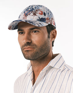 FLORAL PRINTED BASEBALL CAP