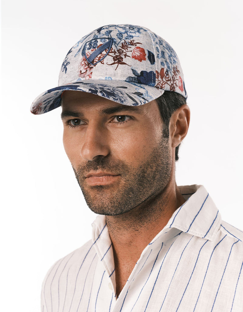 FLORAL PRINTED BASEBALL CAP