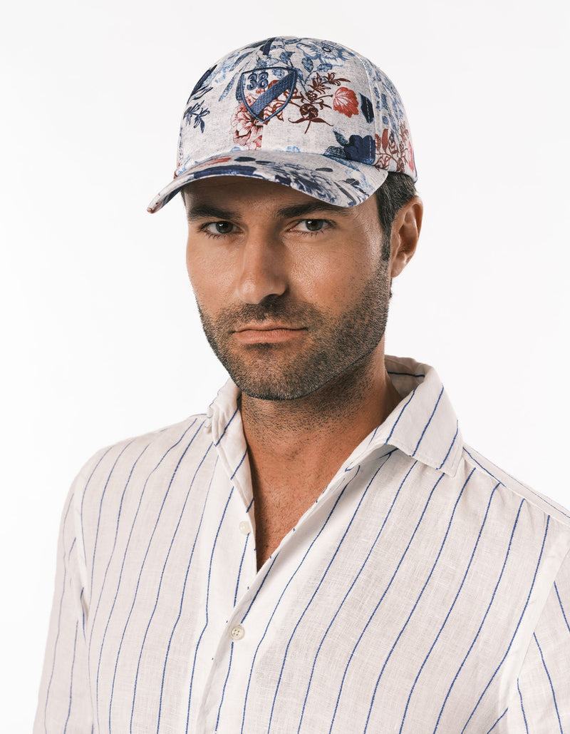 FLORAL PRINTED BASEBALL CAP