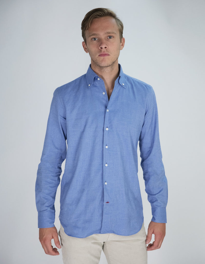 LIGHTWEIGHT FLANNEL BUTTON DOWN COLLAR SHIRT