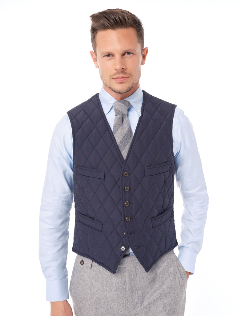 Cremieux nylon high quality quilted waistcoat