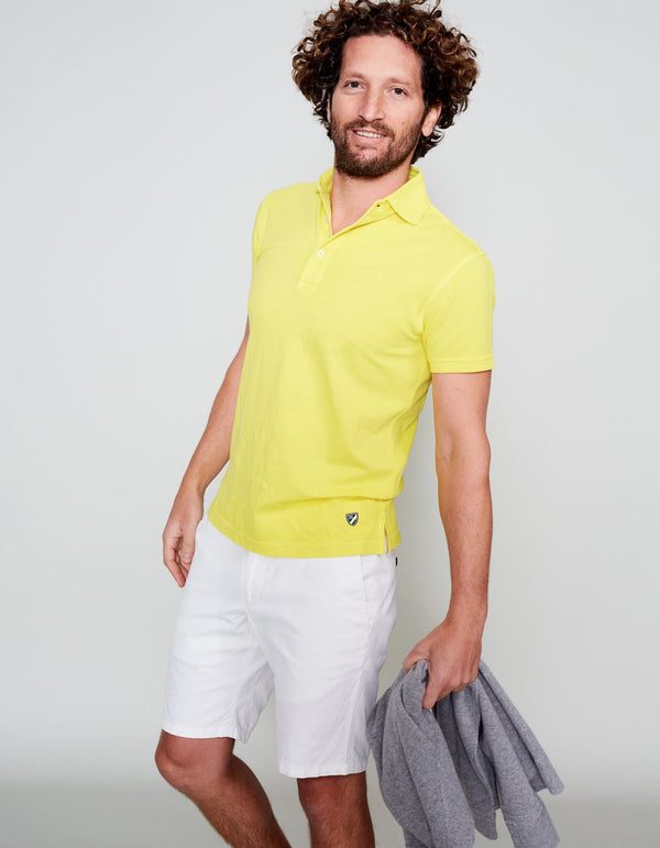 YELLOW SUPIMA COTTON POLO