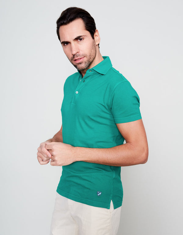 GREEN SUPIMA COTTON POLO