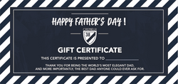 FATHER'S DAY GIFT CERTIFICATE